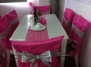 PET Nonwoven Chair Covers And Table Decorations